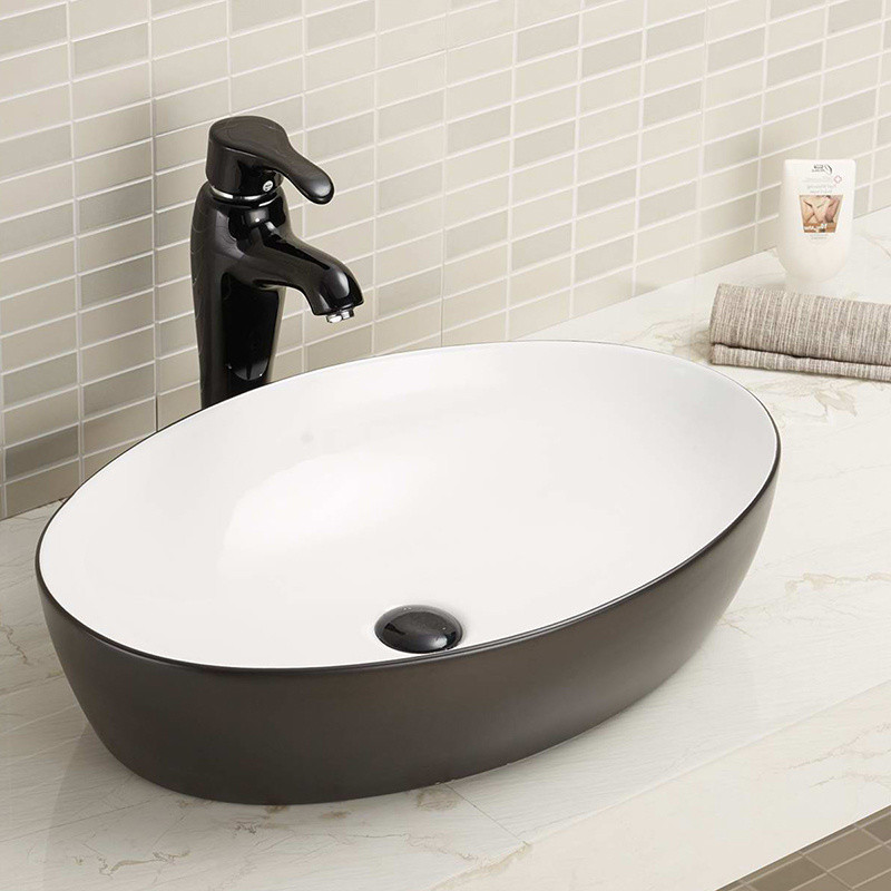 Porcelain Oval Bathroom Sink 500 X 300 600 X 450 600 X 300 Non Porous