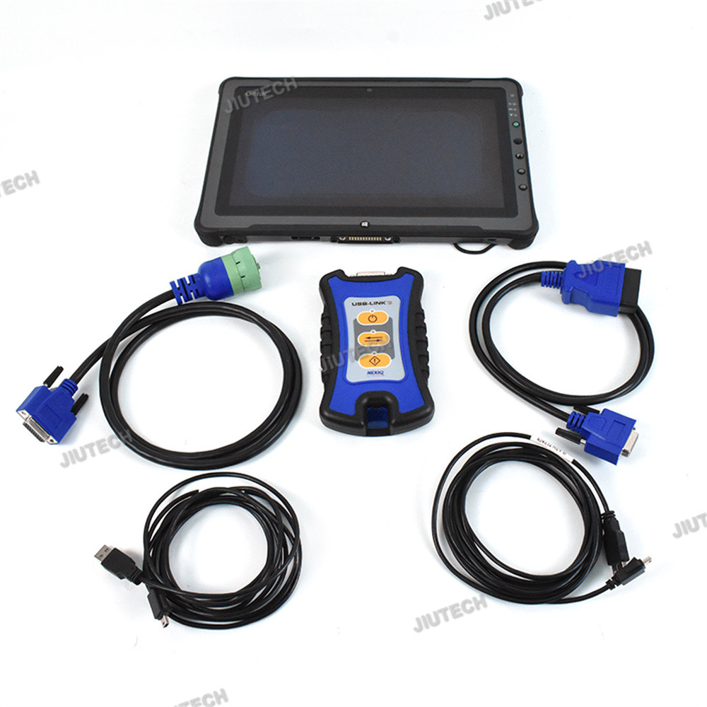 For NEXIQ-3 USB Link 125032 USB for Detroit for vocom Heavy Duty Truck Scanners USB Link+Getac F110 tablet Ready to use