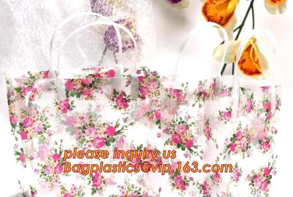 Wholesale Waterproof PP Plastic Gift Flower Bag Carry,PP Clear Handheld Flower