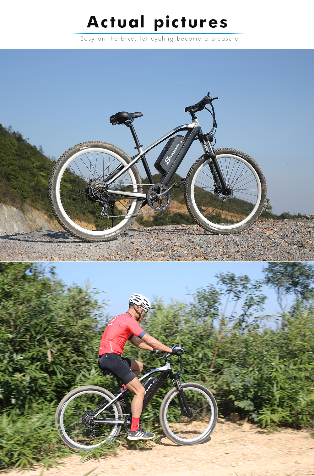 Aluminum Alloy Commuting Electric Bike 7 Speed 48V 17Ah 500W Electric City Bicycle