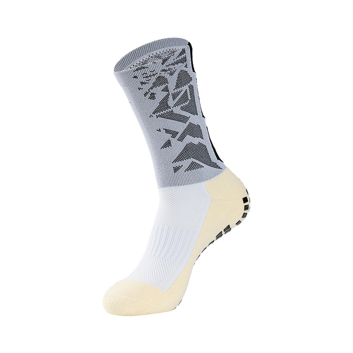 Casual Solid Color Soccer Socks for Men Custom Logo Compression Anti-Slip Sports Socks