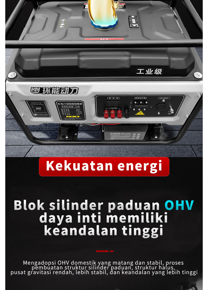 4 Kw 5kw 10kw Gasoline Power Generators Portable Motor Mini