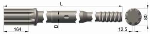 High Performance Furukawa HD709RP Shank Adapter for hydraulic and pleumatic rigs