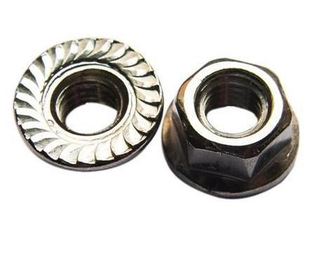 Polished Finish 304 Stainless Steel Hexagonal Flange Nut with Color Zinc Coating