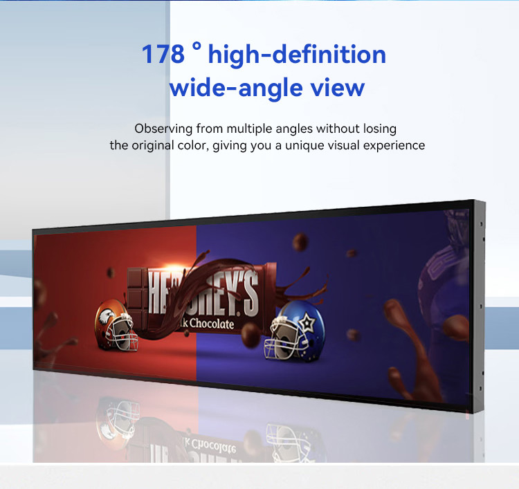 OEM Stretched LCD Display Screen Digital Shelf Edge 4K Android Ultra Wide