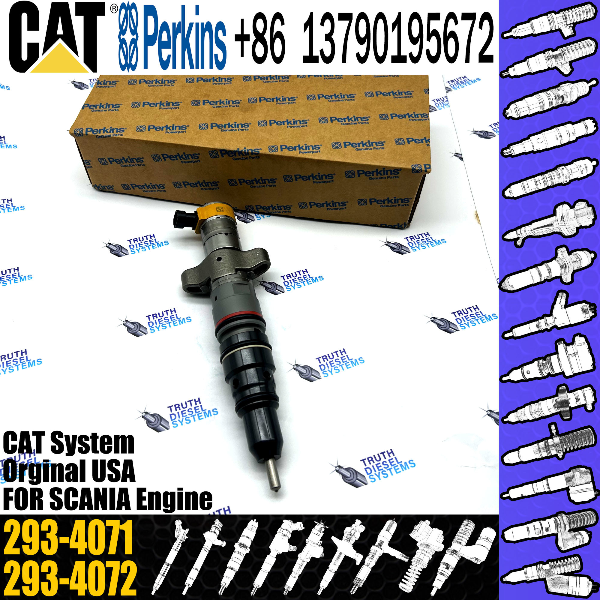 Common rail fuel injector 328-2573 3282573 3879433 387-9433 245-3517 245-3518 293-4067 293-4071 for CAT C7