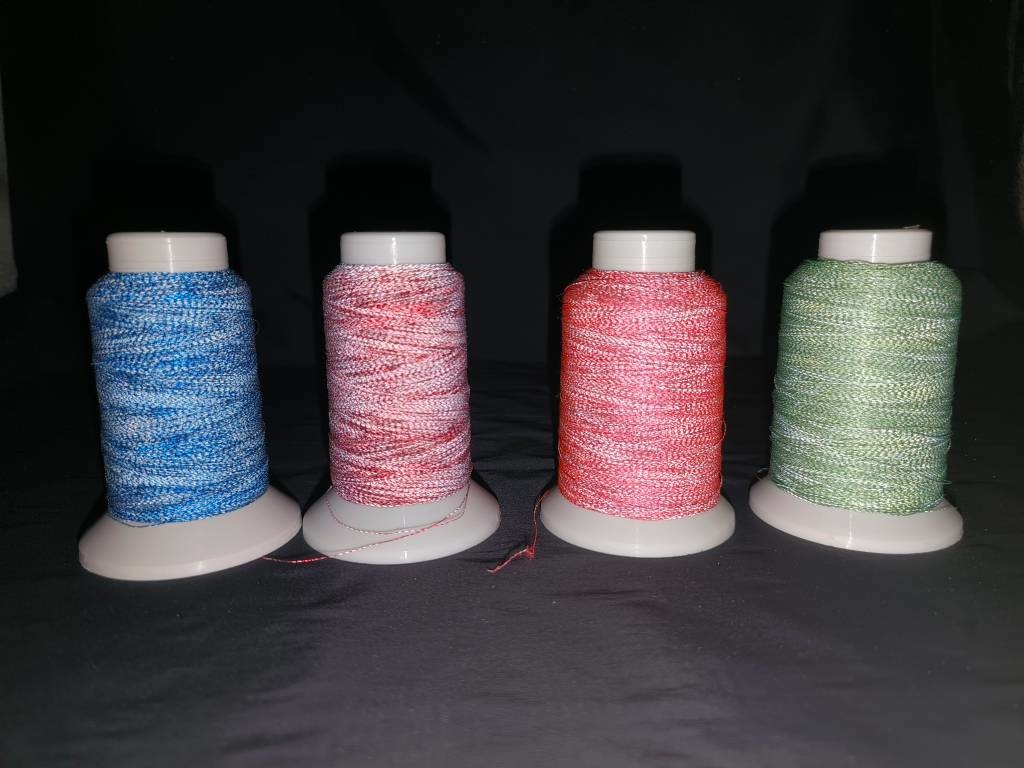 Green Reflective Thread Knitting Yarn High Visibility For T-Shirts Logo Clothing Bag Hat