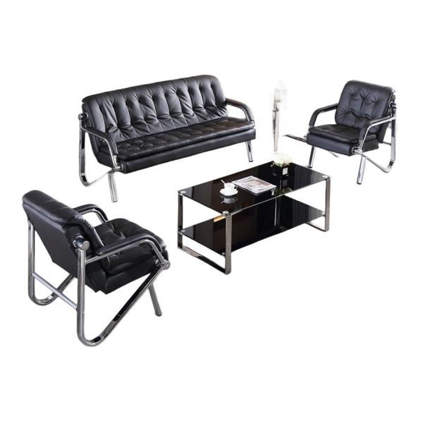 Contemporary Office Sofa and Coffee Table Set for Professional Business
