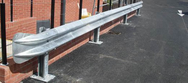 Highway Guardrail End Wings with Wave Shape and Galvanized and Powder Coated Finish