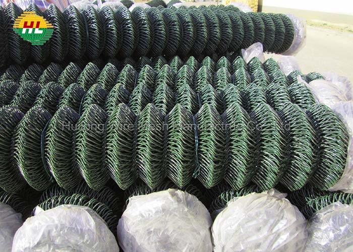 5 Ft High Link Mesh Fencing Galvanized 2-1/4" X 11-1/2 Ga 50 Ft Roll