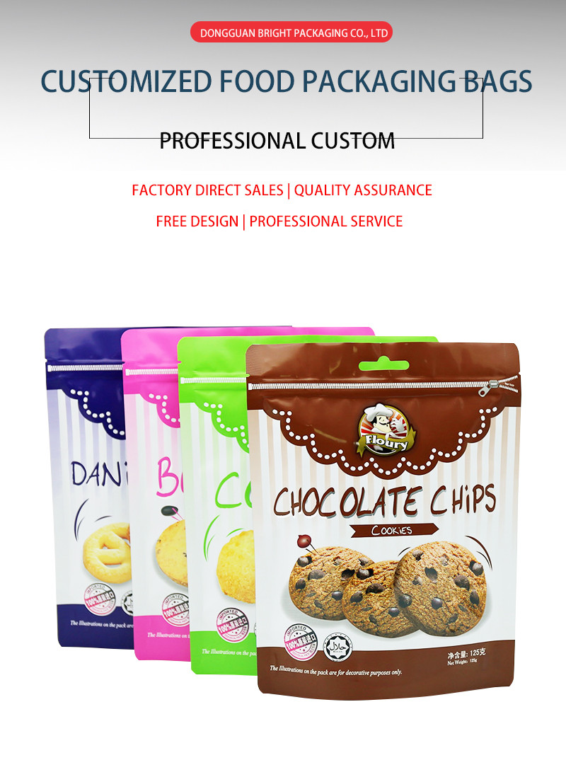 Self-Standing Zipper-Seal Food Packaging Bags For Convenient Storage And Portability