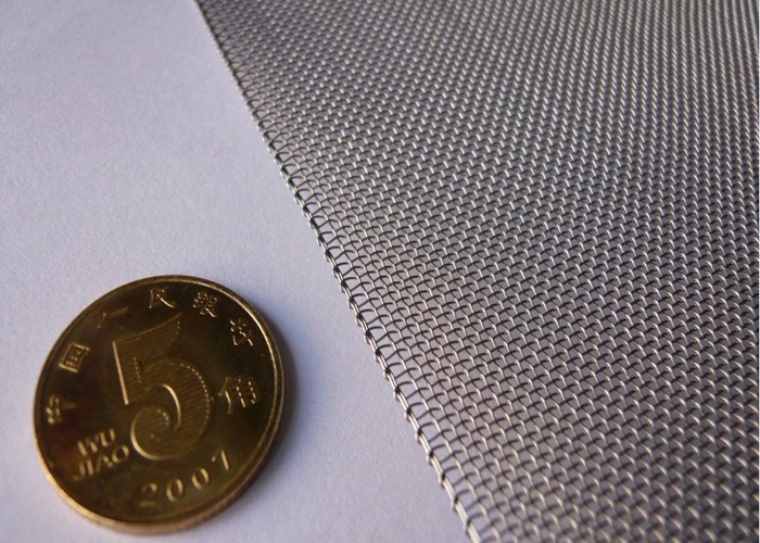 0.5m-3m SS Woven Wire Mesh 10X10 Mesh 0.025 Inch Good Toughness