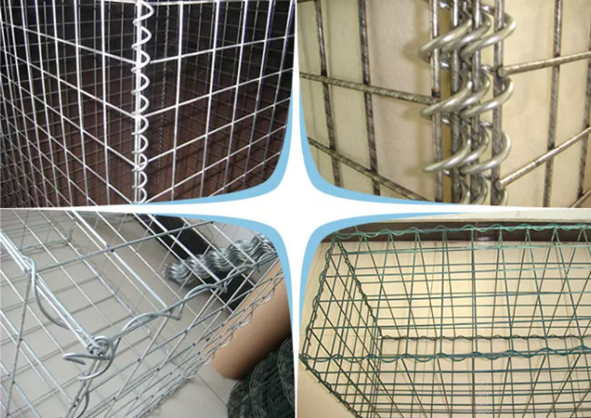 Stone Cages Wall Welded Mesh Gabion 4mm Wire Gauge 5x5 Cm Hole