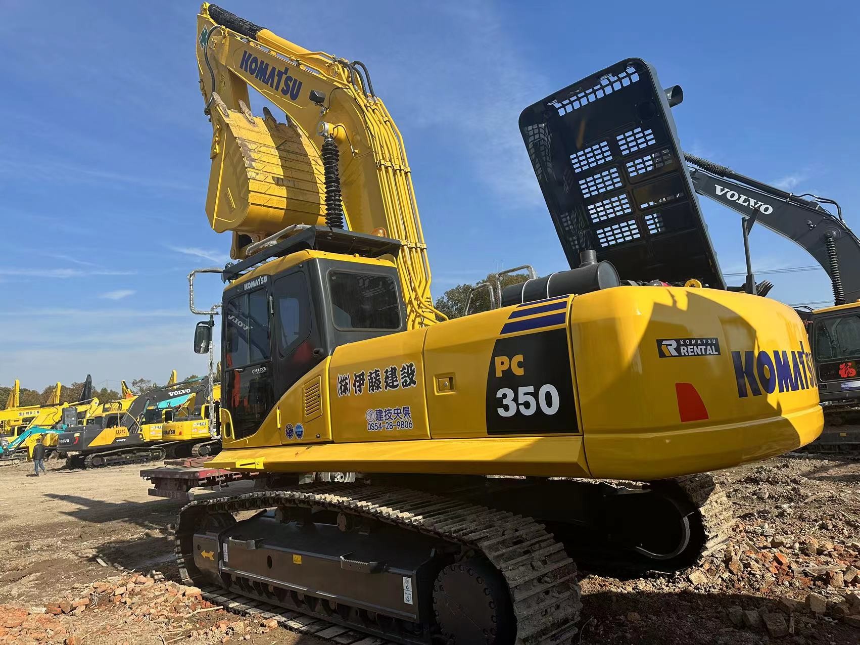 Scondhand Komatsu Excavator PC350-7 Used 35ton Big Type Crawler Digger