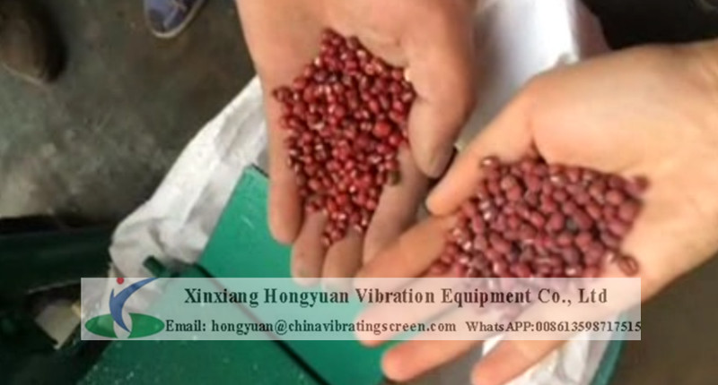 Single-shaft bean buffing machine for bean grain seed processing