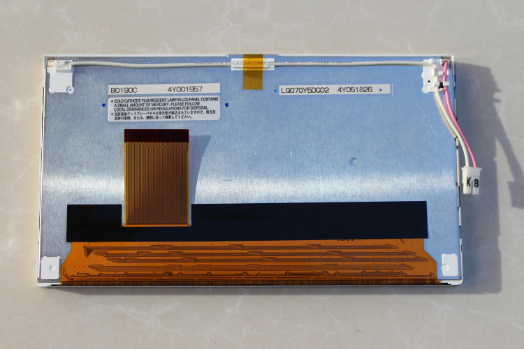 7" LCM 800×480RGB 380cd/m² LQ070Y5DG02 Sharp TFT LCD Display