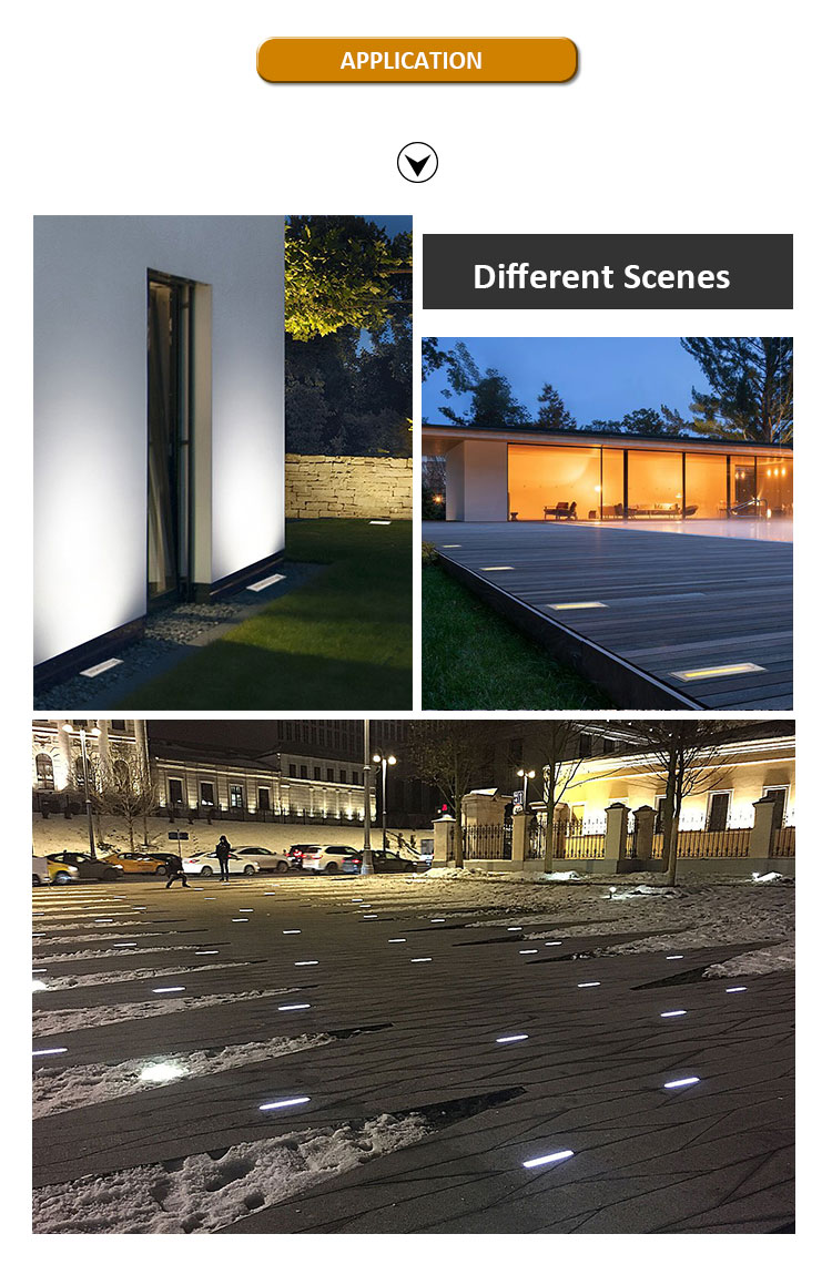 Adjustable Underground Outdoor LED Floor Lights For Driveway Landscape Pathway