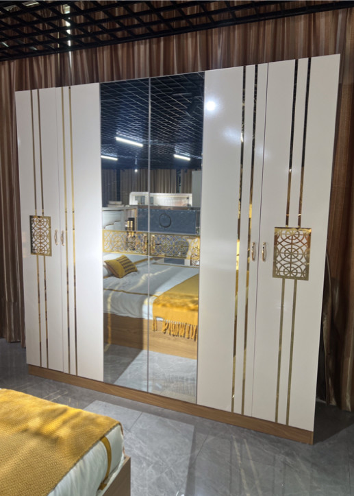 Luxury Modern King Size designer bedroom furniture Wood MDF PU Leather Material
