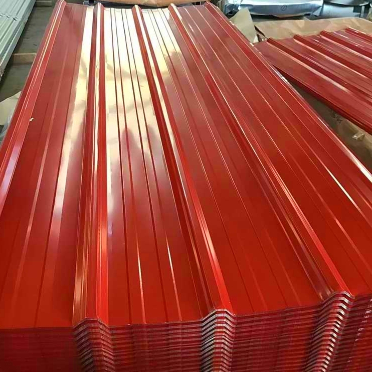 Corrugated PPGI Roofing Sheet Color Coated Steel Prime Metal CGCC grade
