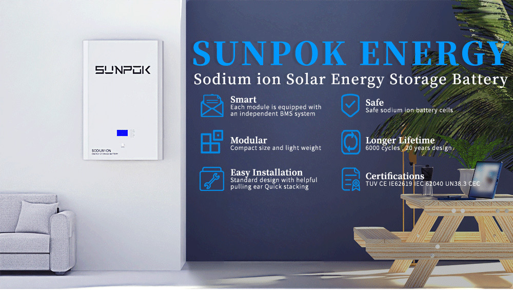Oem 48v 300ah 400ah Powerwall Sodium Ion Lifepo4 Battery For Home Solar System
