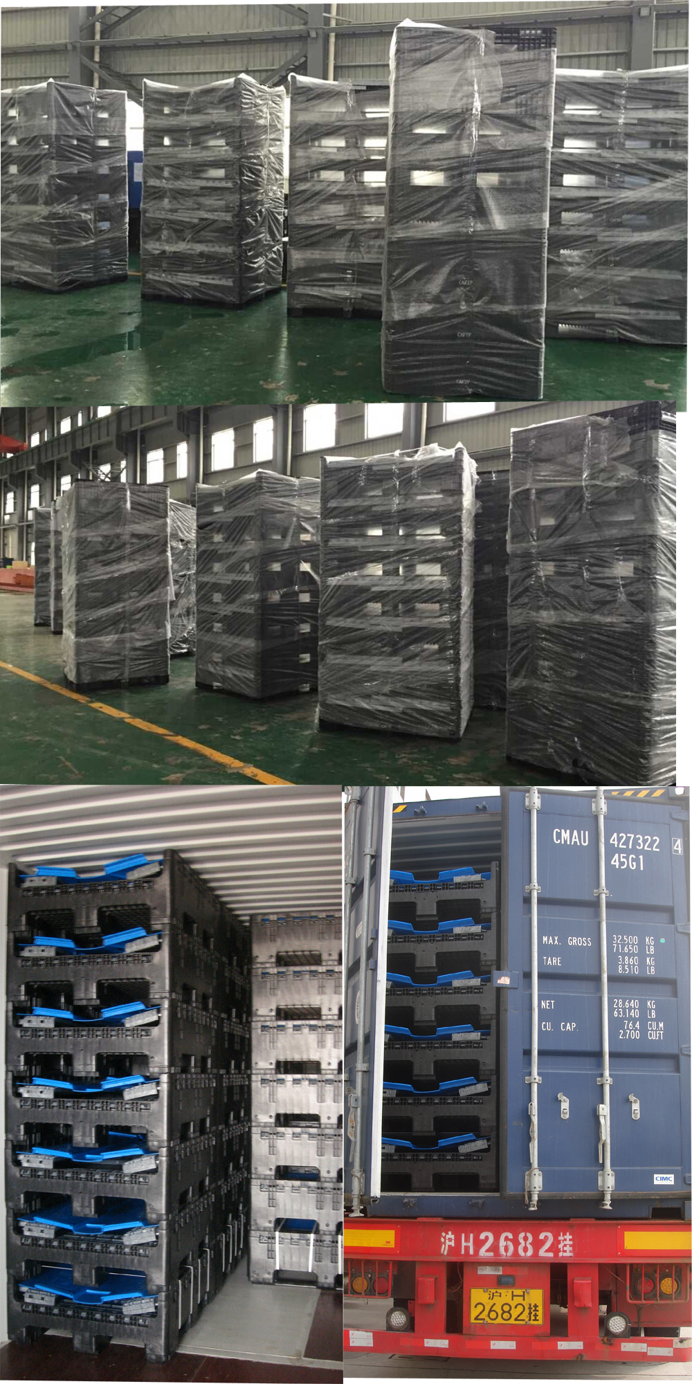 types of packaging automotive parts Reusable pallet plastic coaming box Corrugated Pallet Boxes packaging automotive