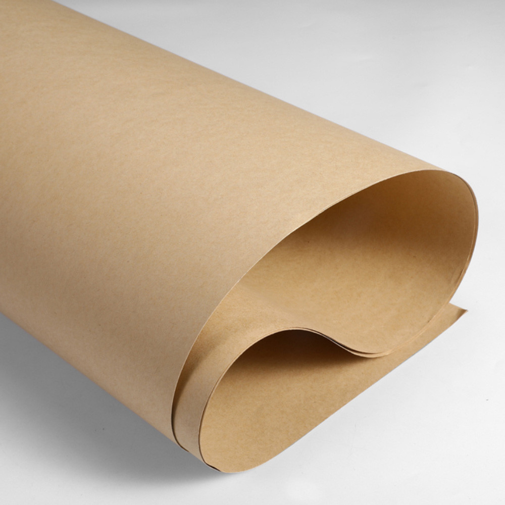 Recycled 38CM*50M Kraft Wrapping Paper Roll Moisture Proof