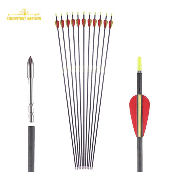ID.165"/4.2mm Factory price Hawkeye Penetration Carbon Hunting Arrows / Carbon