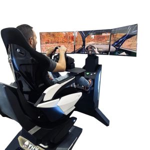  Cockpit Auto Racing Simulator 3 Screens Steering Wheel Hardware Set Manufactures