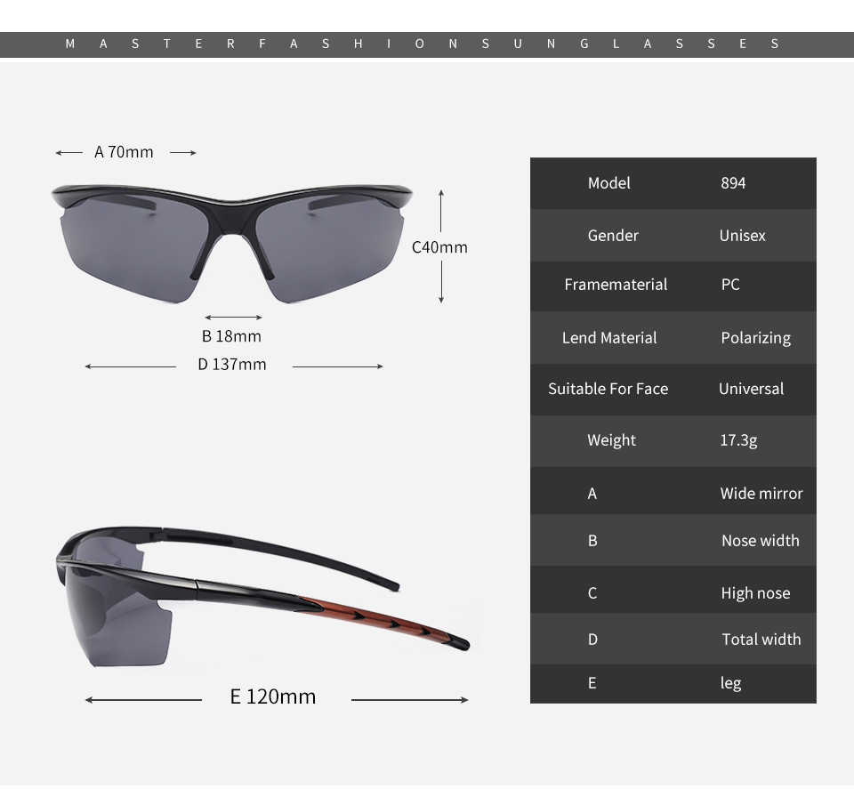 Irregular Lens Athletic Eye Glasses Light Weight BSCI Optical Cycling Glasses
