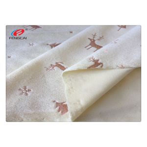 100% Polyester Soft Minky Plush Fabric Cute Printed For Blankets