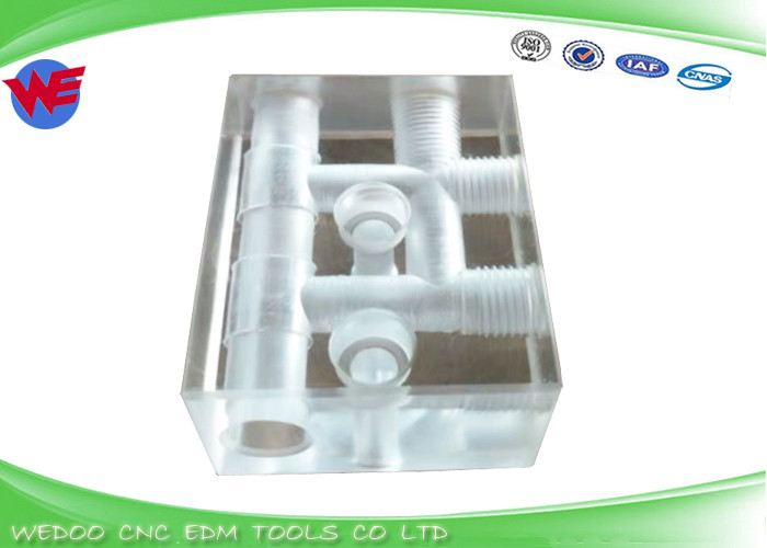 Sodick 3050651 Aspirator Block Upper / Lower S5026 EDM Spare Parts Pipe 66.5*53.5*30