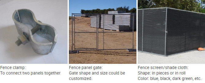 Electric Galvanized Temporary Security Fence 3.2mm Wire Perimeter Patrol Fence