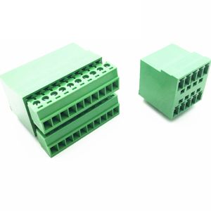 3.81mm Pitch Dual Row PCB Pluggable Screw Terminal Blocks Plug + Angle Pin