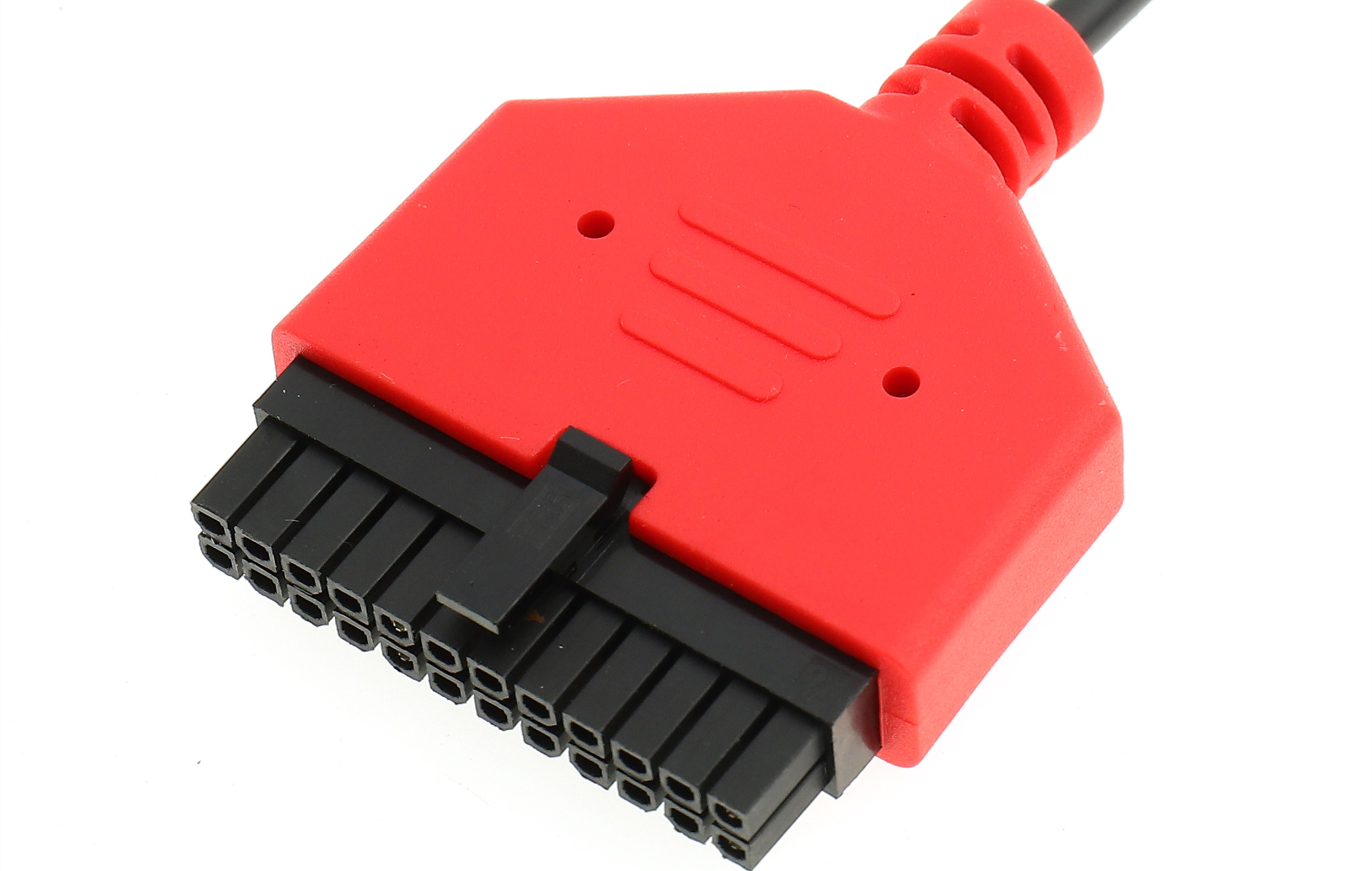 Red 24awg Wire Harness Assembly With Oem / Odm Services For Auto
