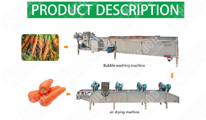 carrots 10.1kw 1500kg/h SS304 Vegetable Dryer Machine