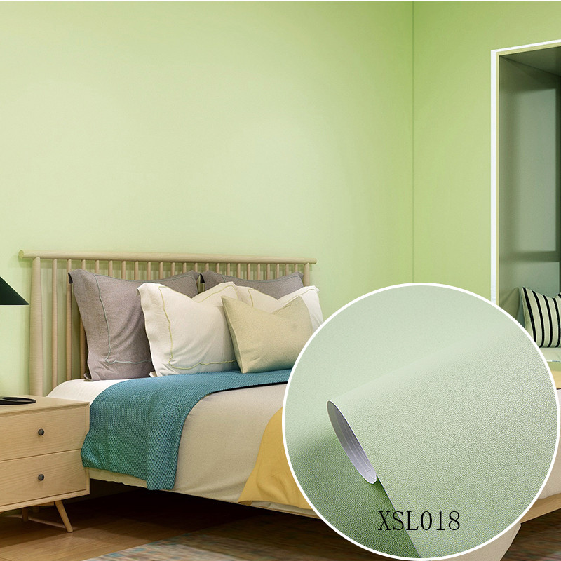 Solid Color Sand Surface PVC 3D Wallpaper for Hotel Interior Decoration Orange 0.18mm-0.21mm Thickness