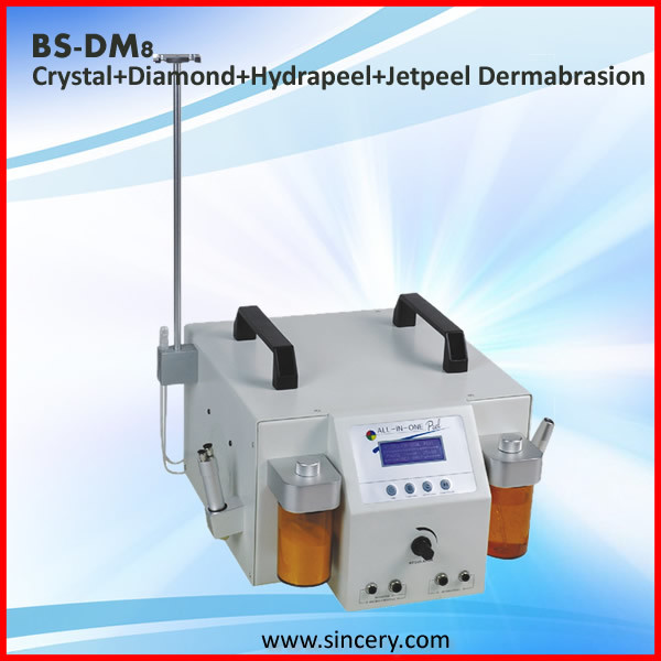 Crystal 4 In 1 Diamond Microdermabrasion Machine , Hydro Peel Oxygen Jet Peel Machine