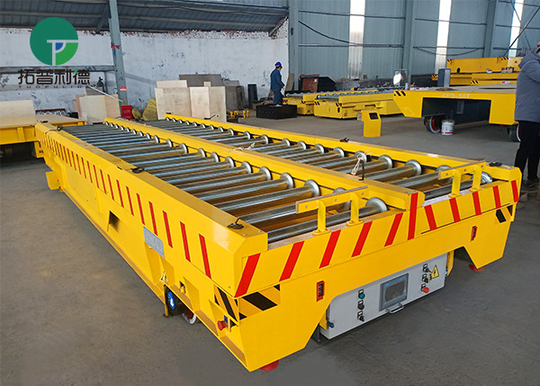 working line Heavy Pipe transfer Trolley On Track
