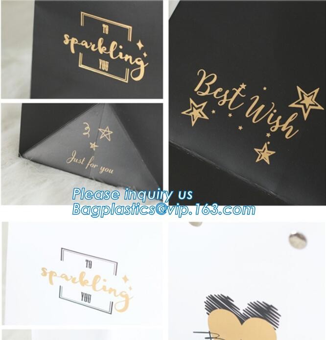 Flower carrier bag with different color customized pot plants kraft paper bag with handle,stamping logo fancy paper flow