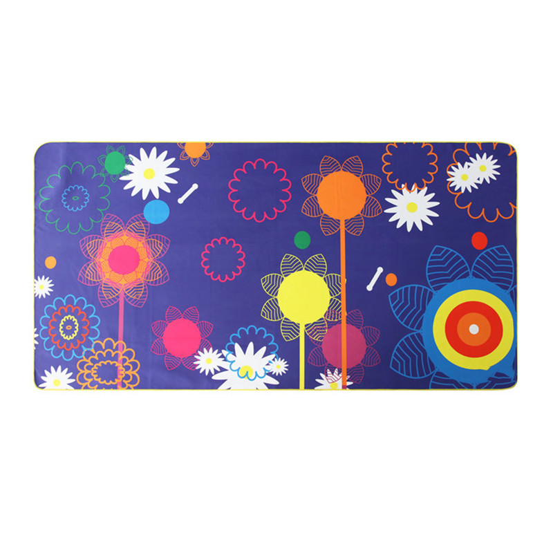 Recycled Microfiber Suede Waffle Basketball Soccer Beach Towel Double Side Print