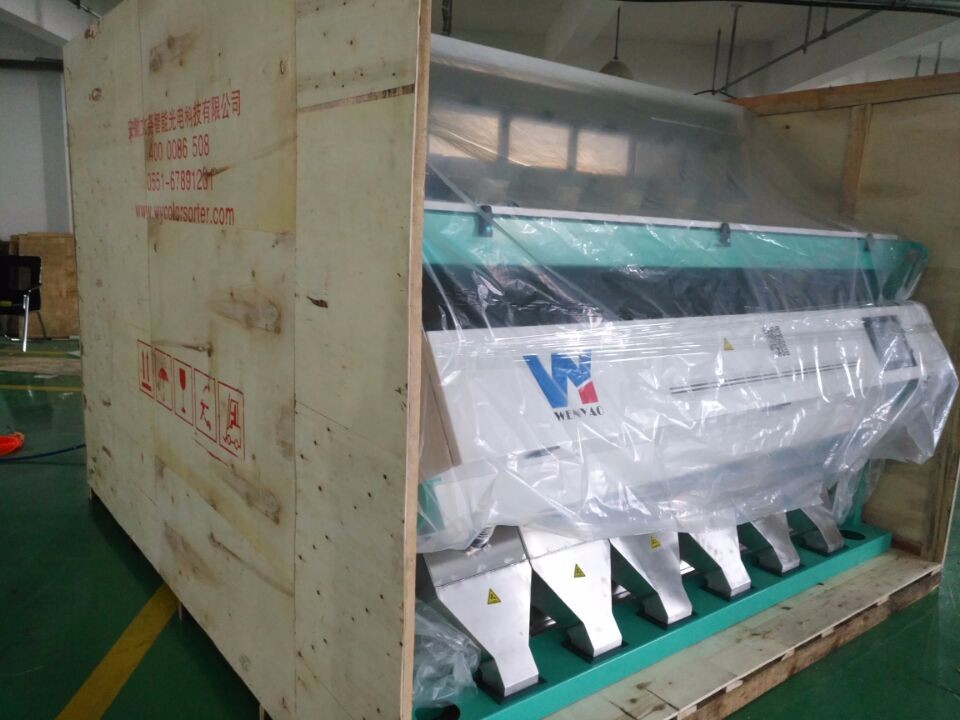 10 Chute Green Blue Brown White Glass Color Sorter Machine for Color Sorting with WiFi Remote
