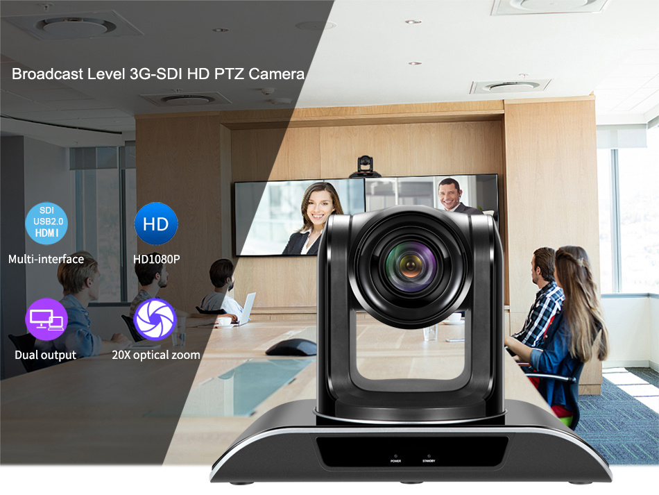 Distance Education 20X Optical Zoom PTZ Camera
