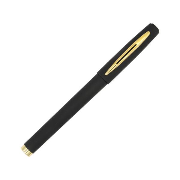 Corporate Advertising Black Metal Gel Ink Pen with Custom Logo and 240M Writing