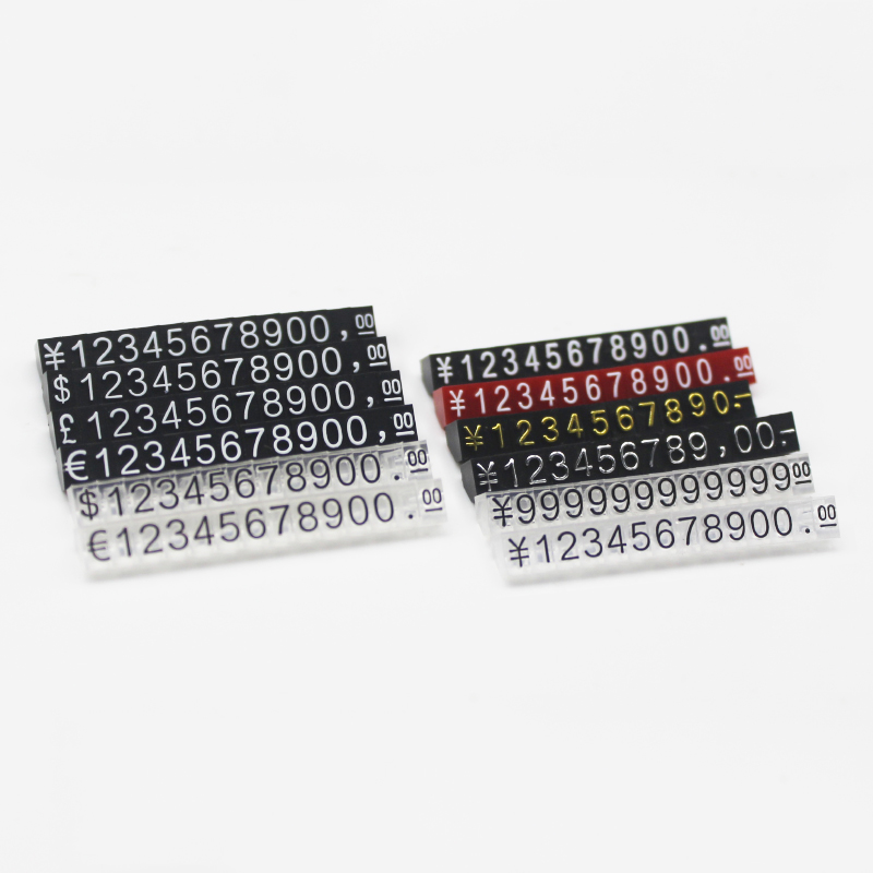 Jewelry Store Display Digital Cube Tag Holder with Custom Plastic Retail Display Rack
