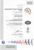 ZEGOTA Precision Technology Co.,LTD Certifications