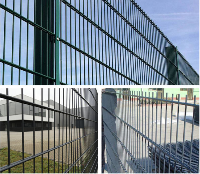 Customized 2D 868 Double PVC Coated Wire Mesh Fence High Strengthen