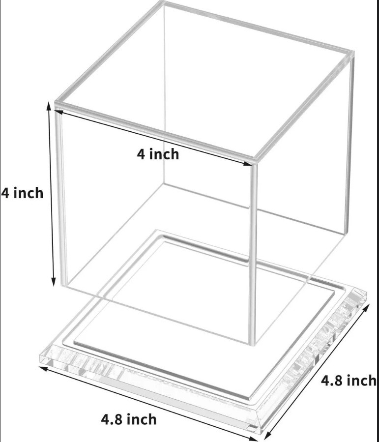 Factory Custom Acrylic Box Magnetic Box Pokemon Game Card Storage Box Toy Display Stand, Acrylic Display Case