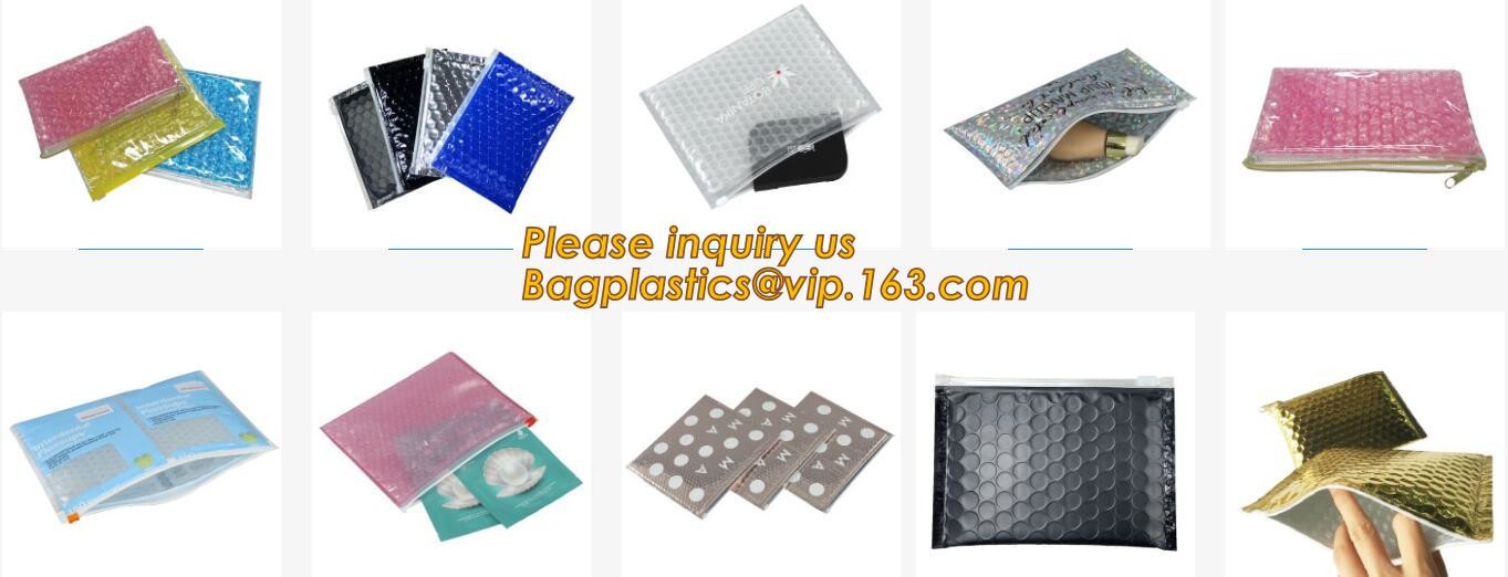 Custom Bubble Zip lockkk Packaging Bag Slider Padded Bag,Anti Shock Plastic PE Material Mailer Zip Lock Padded Bag /Slider