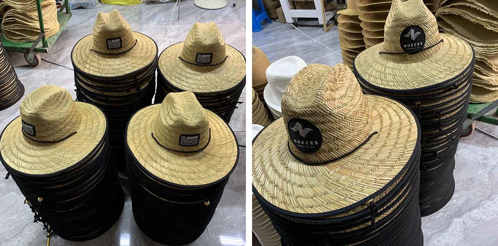 11.5 Cm Brim​ Woven Sun Hats , Outdoor Surfing Lifeguard Straw Hats