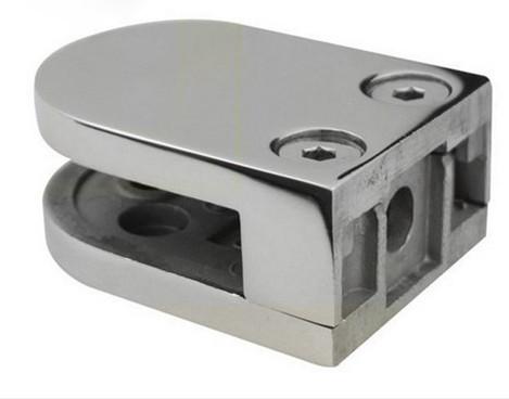 AISI 316 Stainless Steel Glass Clamp Satin Finish Flat base For 6 to 10mm glass